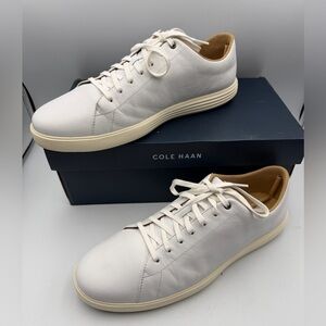 Cole Haan Grand Crosscourt II White Leather Sneakers Men’s 11